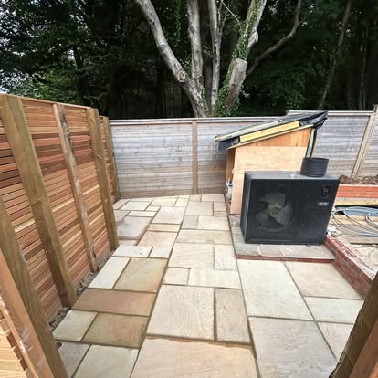 Patio and fence installation