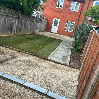 Completed garden in Godalming