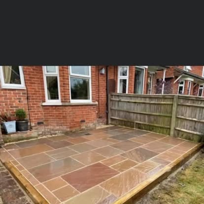Terrace outside a home